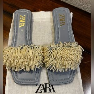 Zara pearl sandals